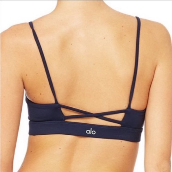 Set of ALO Yoga Navy Blue Bra & Leggings - Picture 6 of 13